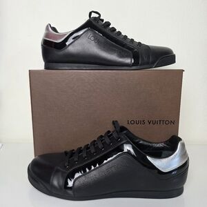 LOUIS VUITTON Leather Monogram LI 1008 Sneakers Size UK 6.5 US 8.5(W) US 7(M)